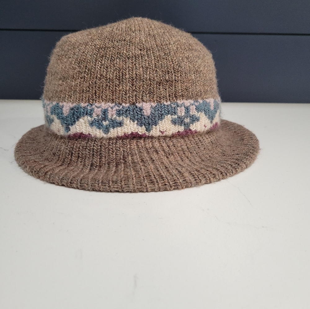 Aris Knit Fedora Bucket Hat Made in USA  Acrylic blend